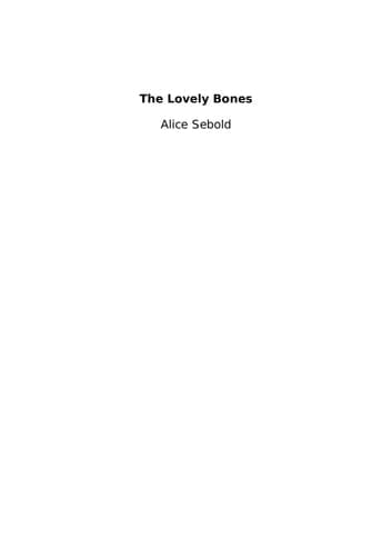 Cover of The Lovely Bones