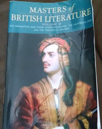 Cover of Masters of British Literature