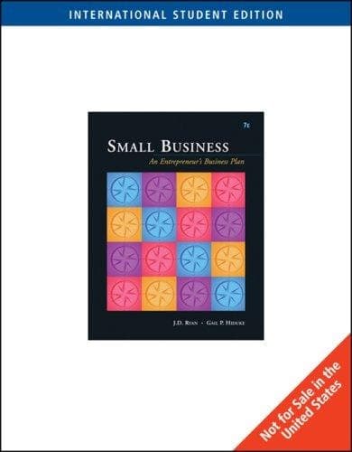 Cover of Small Business An Entrepreneur's Business Plan