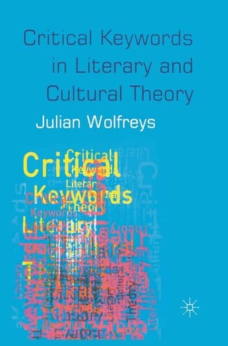 Cover of Critical Keywords in Literary and Cultural Theory