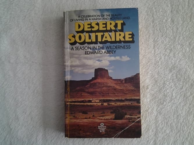 Cover of Desert Solitaire: A Season in the Wilderness