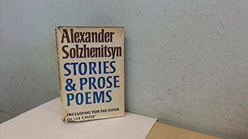 Cover of STORIES AND PROSE POEMS
