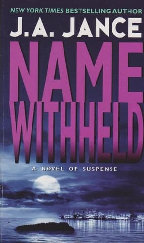 Cover of Name Withheld A J.P. Beaumont Mystery