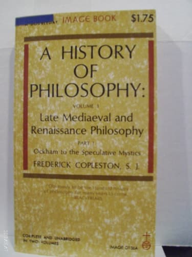 Cover of History of Philosophy Late Mediaeval and Renaissance Philosophy