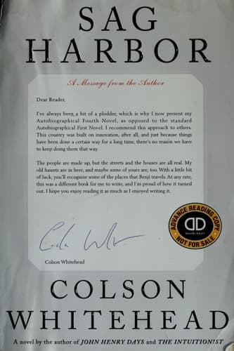 Cover of Sag Harbor A Novel