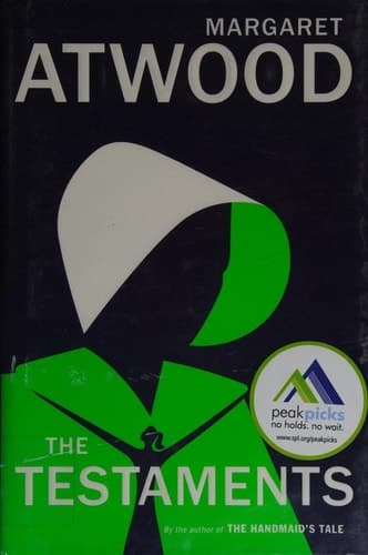 Cover of The Testaments The Sequel to The Handmaid's Tale