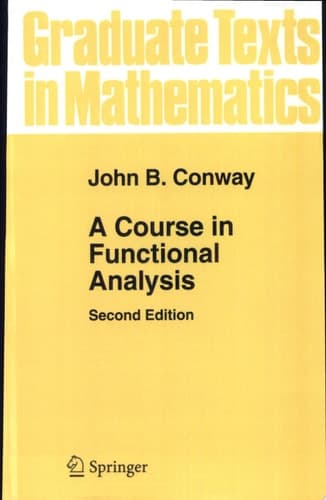 Cover of A Course in Functional Analysis