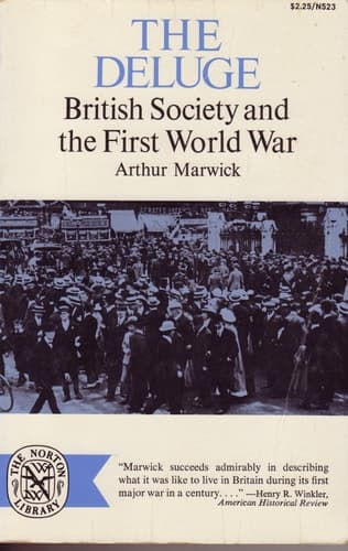 Cover of The Deluge British Society and the First World War