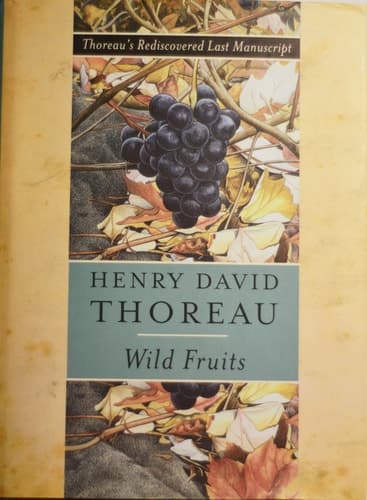 Cover of Wild Fruits Thoreau's Rediscovered Last Manuscript