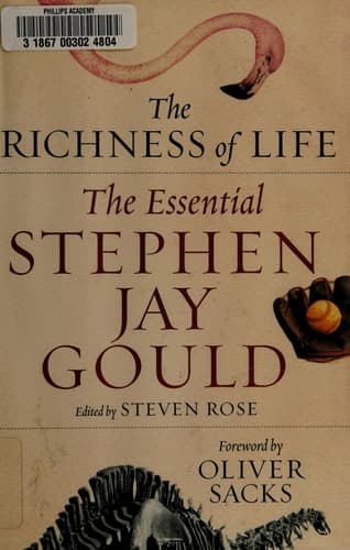 Cover of The Richness of Life The Essential Stephen Jay Gould