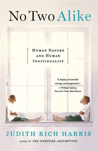 Cover of No Two Alike: Human Nature and Human Individuality