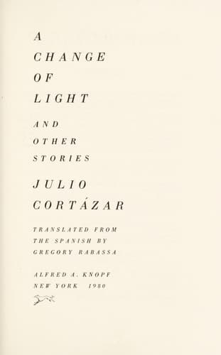 Cover of A Change of Light and Other Stories