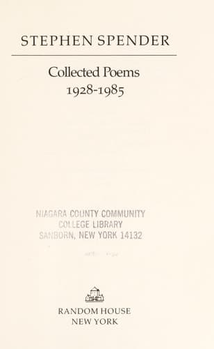 Cover of Collected Poems, 1928-1985