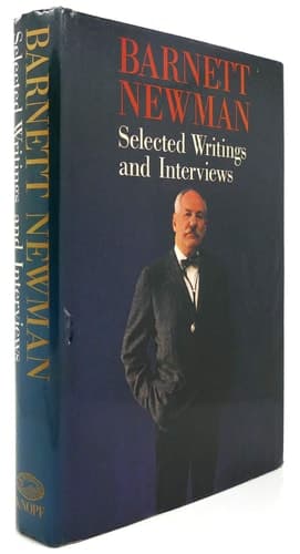 Cover of Barnett Newman Selected Writings and Interviews