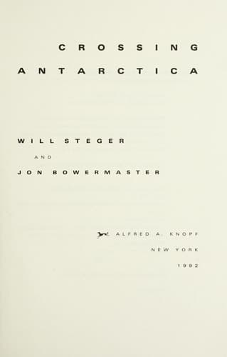 Cover of Crossing Antarctica