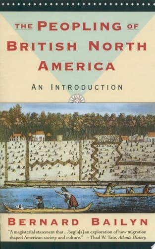 Cover of The Peopling of British North America An Introduction