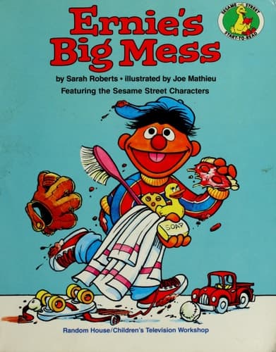 Cover of Ernie's Big Mess Featuring Jim Henson's Sesame Street Muppets