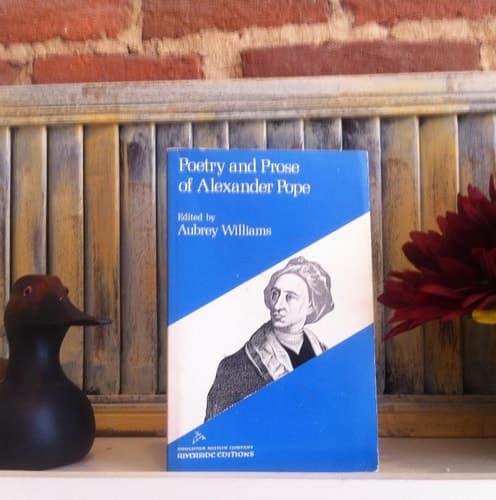 Cover of Poetry And Prose Of Alexander Pope (Riverside Editions)