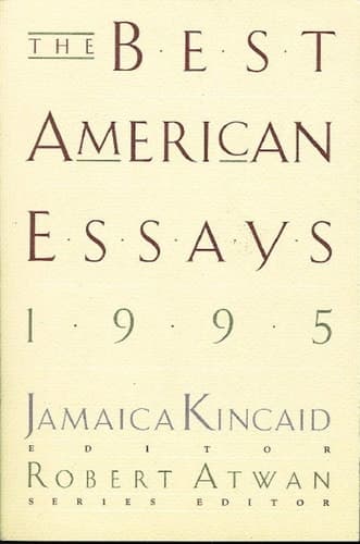 Cover of The Best American Essays, 1995