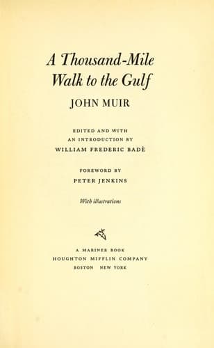 Cover of A Thousand-Mile Walk to the Gulf