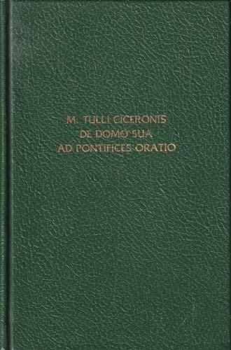 Cover of De domo sua ad pontifices oratio