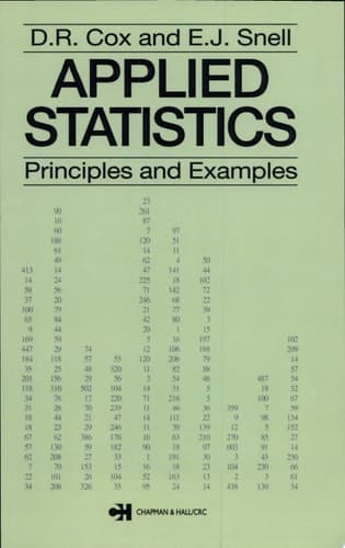 Cover of Applied Statistics - Principles and Examples