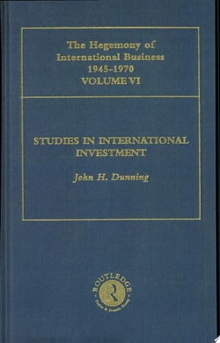 Cover of Studies in International Investment