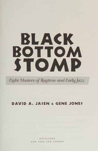 Cover of Black Bottom Stomp Eight Masters of Ragtime and Early Jazz