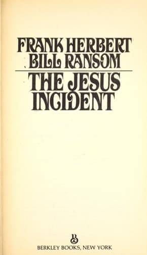 Cover of Jesus Incident