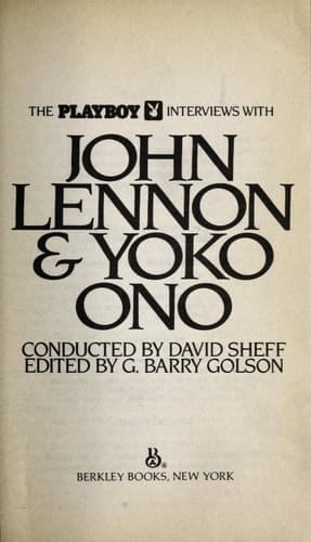 Cover of The Playboy Interviews with John Lennon and Yoko Ono