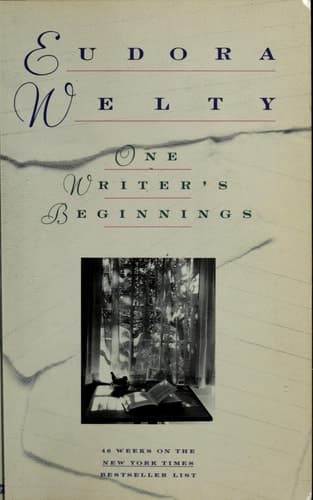 Cover of One Writer's Beginnings