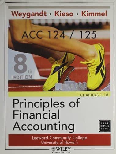 Cover of (WCS)Principles of Financial Accounting Chapters 1-18, Eighth Edition with Campus Cycle Shop for University of Hawii - Leeward CC