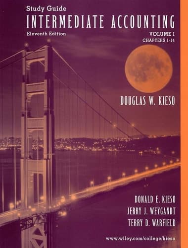 Cover of Study Guide to accompany Intermediate Accounting Volume I (Chapters 1-14), 11th Edition