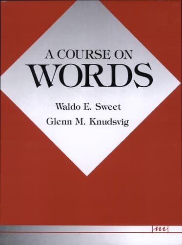 Cover of A Course on Words
