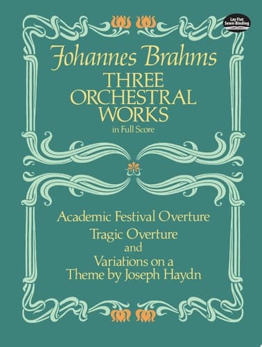 Cover of Three orchestral works in full score from the Breitkopf & Härtel complete works edition