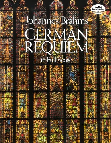 Cover of German requiem from the Breitkopf & Härtel complete works edition