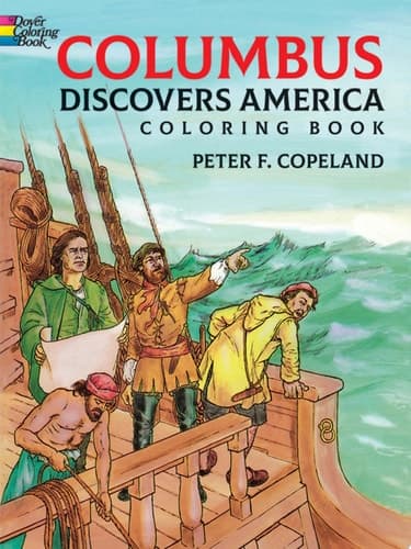 Cover of Columbus Discovers America Coloring Book