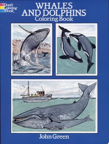 Cover of Whales and Dolphins Coloring Book