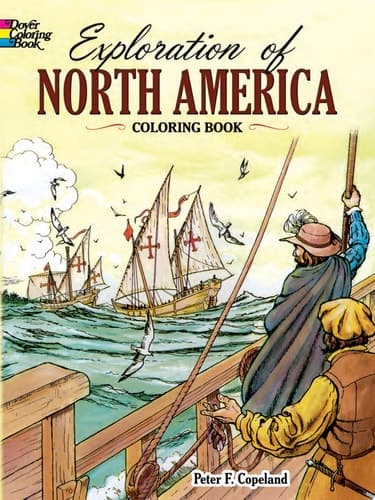 Cover of Exploration of North America Coloring Book