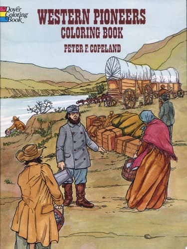 Cover of Western Pioneers Coloring Book