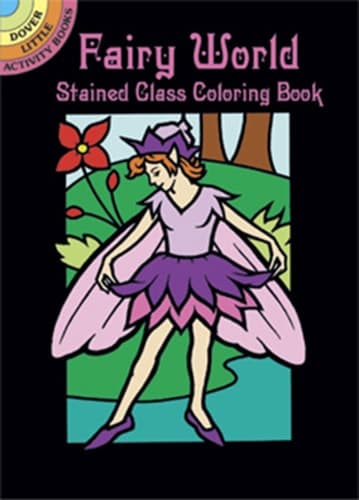 Cover of Fairy World Stained Glass Coloring Book