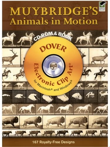 Cover of Muybridge's Animals in Motion CD-ROM and Book
