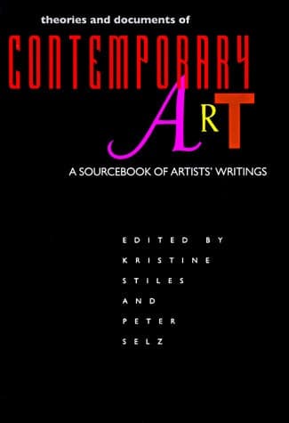 Cover of Theories and Documents of Contemporary Art A Sourcebook of Artists' Writings
