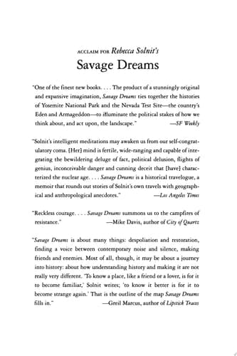 Cover of Savage Dreams: A Journey into the Hidden Wars of the American West
