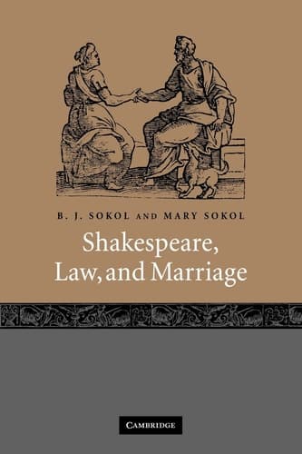 Cover of Shakespeare, Law, and Marriage