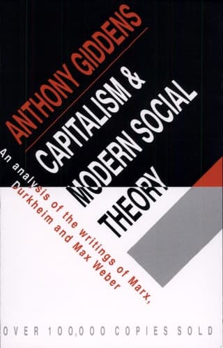 Cover of Capitalism and Modern Social Theory An Analysis of the Writings of Marx, Durkheim and Max Weber