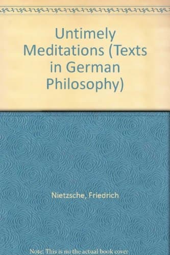 Cover of Untimely Meditations