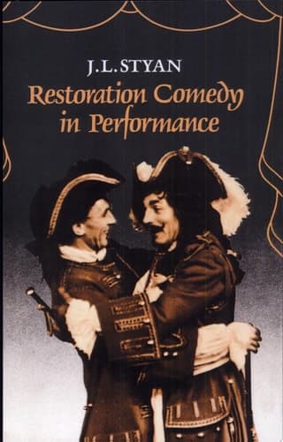 Cover of Restoration Comedy in Performance