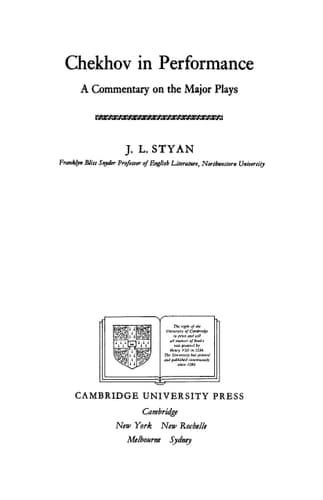 Cover of Chekhov in Performance 095298