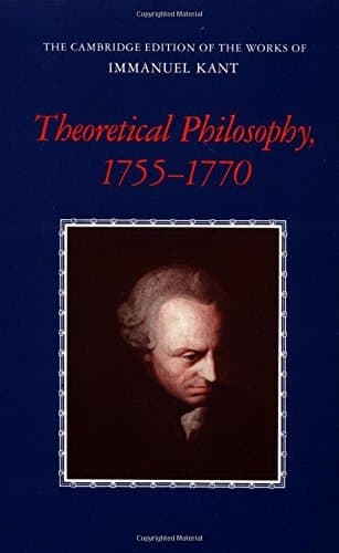 Cover of Theoretical Philosophy, 1755-1770
